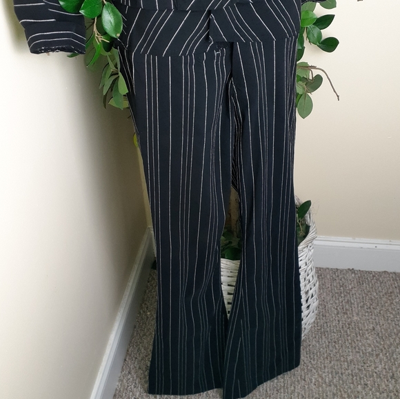 Michele Bohbot Bisou Bisou Pinstripe Pant Suit Set - Picture 10 of 16